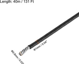Staalkabel 40 m - 304 roestvrij staal - vinylgecoat - ideaal voor ophangen - m-winkel — thumbnail 3