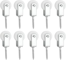 SnelShoppen - 10 stuks 30mm Nylon Pulley Touw Hijsrollen voor Binnen, Terras, Balkon, Dak en Wandbevestigingen - Compact en Ruimtebesparend — thumbnail 1