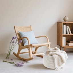 SnelShoppen - Kleine gebreide opbergmand, ronde wasmand van katoen voor het organiseren van kleding, badkamer, speelgoed, d 24 × h 18 cm (wit) — thumbnail 2