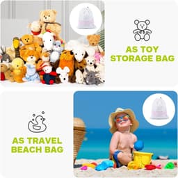 Herbruikbare waszakken met koord voor lingerie, shirts, sokken en bh's - 30 x 40 cm, set van 2 — thumbnail 2