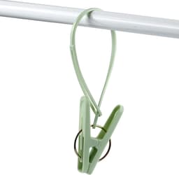 24 Stuks Plastic Wasknijpers - Kunststof Wasknijpers - Inclusief Ophangkoord - 360° Rotatie - Kleding Ophangen - Ook Te Gebruiken Als Kledinghangers met Clips, Zaksluiters, Fotoknijpers en Knutselclips - Oranje, Groen, Blauw — thumbnail 3