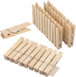Dailygoods - 30 Stuks Houten Wasknijpers, Mini Houten Klemmen, Decoratieve Wasknijpers, Kleine Houten Wasknijpers Als Decoratie Voor Foto's, Collages, Ansichtkaarten, Foto's & Cadeaus — thumbnail 1