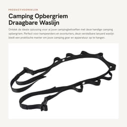 Dailygoods- Opbergriem Verstelbaar - Draagbare Waslijn - Nylon Touw - Camping Gear - Sterk Draagvermogen - Eenvoudig Ontwerp — thumbnail 1