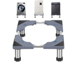 Dailygoods - Wasmachine-sokkel onderstel met 4 poten - Verstelbare sokkel voor wasmachine en droger