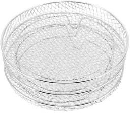 Dailygoods- Droogrek Stapelbaar - Set van 3 - Roestvrij Staal - Voor Luchtfriteuse - Vleesdehydratatie - Geschikt voor Drogen van Voedsel - Dehydrator — thumbnail 1