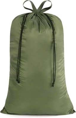 Extra Grote Sterke Waszak voor Reis, Met Trekkoord, Voor Vuile Kleding, Opbergtas voor Kamperen en Buitenactiviteiten, Groene Opbergoplossing — thumbnail 1
