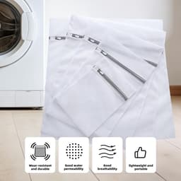 SnelShoppen - Waszakken Set van 5 Stuks voor Wasmachine | Wasnet, 40x50 cm, Perfect voor Kleding, Ondergoed en Delicate Stoffen — thumbnail 3