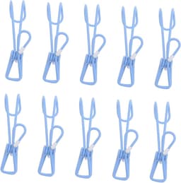 Multifunctionele Kledingklem - Ophangsysteem Clips - Drogen en Ophangen - Hoge Duurzaamheid - 10 Stuks - Blauw — thumbnail 1