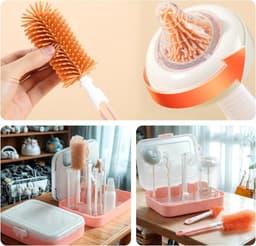 Droogrek voor babyflessen met borstelset - Hygiëne & Drogen - Groen — thumbnail 5
