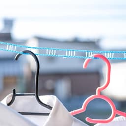 3 stuks 164 ft winddichte nylon draagbare waslijn - verstelbaar voor kamperen, reizen, kleerhangers of thuis - wit — thumbnail 2