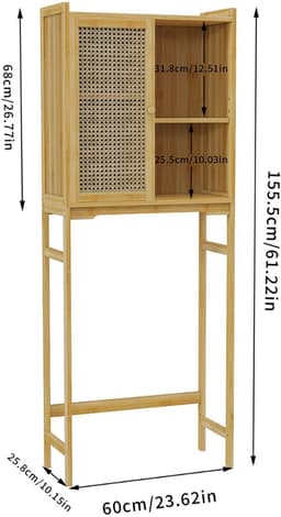 Wasmachine ombouw Grandiose - Meubelkast voor wc - Opbouwmeubel - Droger - 155x60cm — thumbnail 4