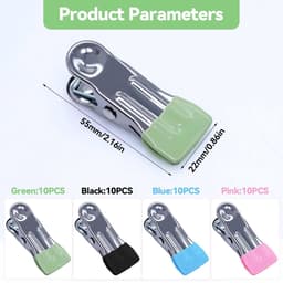 Metalen wasknijpers - multifunctioneel en antislip - 40 stuks - verschillende kleuren — thumbnail 5