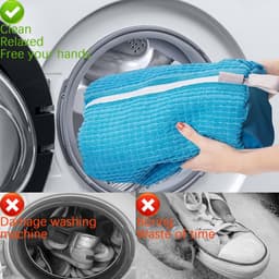 Herbruikbare Waszak voor Schoenen - Wasnet voor Wasmachine - Sneakers Wassen — thumbnail 4