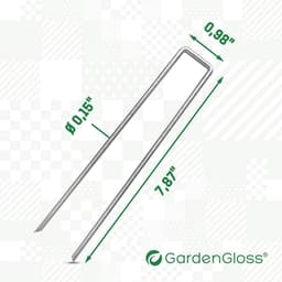 Anti-Roest Grondankers voor Harde Grond - 50 Stuks, 200 mm Lang, 25 mm Breed, Ø 3.8 mm — thumbnail 2
