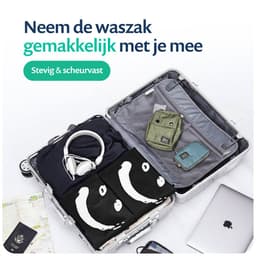Wonair - Waszak - Waszakken - Waszak groot - Waszakken voor wasgoed - Opbergtas - 60x90cm - 2 Stuks - Zwart - Laundry bag met trekkoord — thumbnail 3