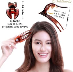 Grote Platte Haarclips Sets voor Dik Haar - Sterke Grip Klemmen — thumbnail 5