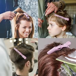 Grote Paarse Alligator Haarclips voor Kappers en Styling - 14 Stuks — thumbnail 4