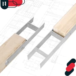 Kotarbau Serie - Stalen H-vorm Fundament - Gegalvaniseerd - 160mm - Set van 2 — thumbnail 2