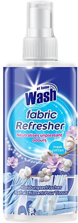 1 x At Home - Wash - Textielverfrisser - Fresh Cotton - Neutraliseert Onaangename Geuren - 300 ml - Textielverfrisser - Katoengeur - Geur Neutraliseren - Kleding Verfrissen - Stoffen Verfrissen — thumbnail 2