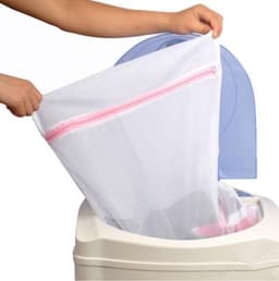 Waszak met rits - Wasnet - 40x30 cm - Bescherming delicate kleding - Jonyx — thumbnail 3