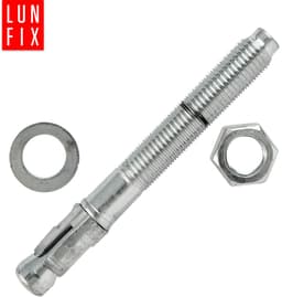 LUN FIX - Bolzenanker 8x60 mm - 1 stuk - verzinkt staal - beton, pergola, hek, poortbevestiging — thumbnail 5