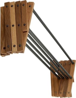 Opvouwbaar droogrek - uittrekbaar staand droogrek, trekharmonica wasrek, staand wasrek, inklapbaar torenwasrek (63,5 x 85 cm wand) — thumbnail 5