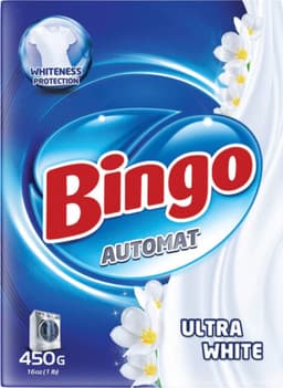 Bingo Automat Ultra White 5,4 KG - (12 x 450G) - Waspoeder - Voordeelverpakking - Ultra White - Wasmiddel — thumbnail 2