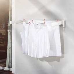 Uittrekbare Telegant 81 Protect Plus Wanddroger - Compact formaat wasrek - Badkamer en balkon - Hangende wasdroger — thumbnail 3