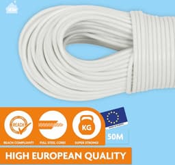 Clothesline 50m with steel core - extra strong and extra long — thumbnail 3