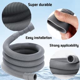 Afvoerslang Wasmachine Verlengstuk - Diverse Lengtes (1 tot 6 meter) met 4 Universele Aansluitingen — thumbnail 4