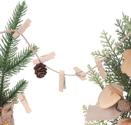 Houten knijpers - 100 stuks - 3,5 x 0,7 cm - jute koord - natuurlijk hout - decoratieve knijpers voor foto's en ansichtkaarten. — thumbnail 5
