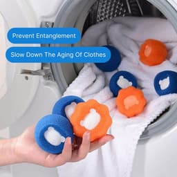 8x Herbruikbare Haarvangers voor Wasmachine - Anti-klitten & Pluisvanger voor Honden en Kattenharen — thumbnail 2