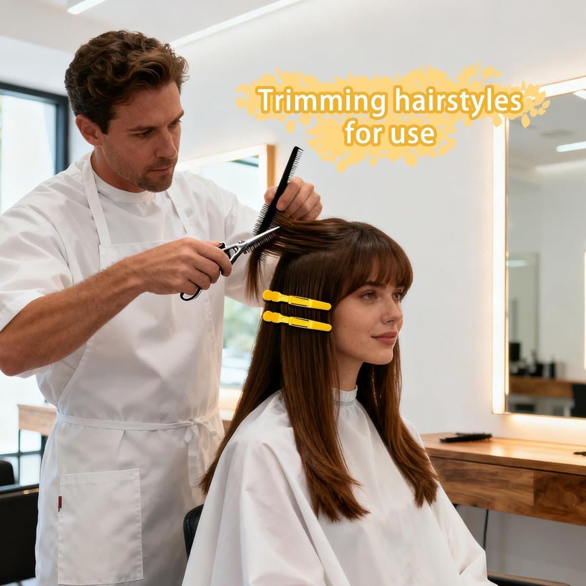 10 Stuks Professionele Krokodillenhaarclips voor Styling en Knippen — afbeelding 1