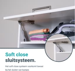 Washcab® Wasmachine Kast - Droger Verhoger - Wasmachine Ombouw - Droger op wasmachine Wit - Stack Set 2 — thumbnail 5