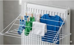 Ultra Clean Inklapbaar wasrek / droogrek - Ophangbaar - 58 x 73 cm - radiator / deur — thumbnail 3