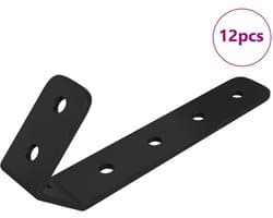 vidaXL - Haken - 12 - pcs - Zwart - M5 - x - 110 - mm - IJzer — afbeelding 1