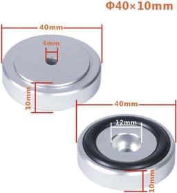 Set van 4 Geluidsisolerende Trillingdempers voor Audioapparatuur en Subwoofers — thumbnail 2