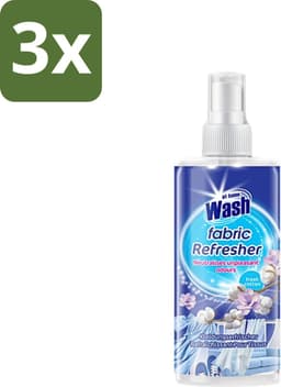 At Home - Wash - Textielverfrisser - Fresh Cotton - Neutraliseert Onaangename Geuren - 300 ml - Bulkverpakking - 3 stuks — thumbnail 1
