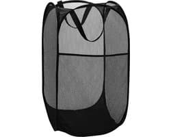 Wasmand Ruimtebesparend - Zwart - Wasmand Opvouwbaar - Opbergmand - Opbergzak - 60L - Opvouwbare Wasmand - Wasmand Zwart - Inklapbare Wasmand — afbeelding 1