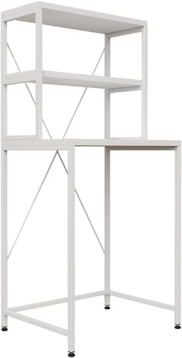 AirSleeperz® wasmachine kast - Droger Ombouw Meubel - Wit Metaal - 3 etages - 50x68x155 cm — thumbnail 2