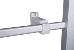 Elektrische handdoekradiator met 6 stangen - Vrijstaand en Wandgemonteerd - Aluminium Grijs - Handdoekverwarmer voor Badkamer — thumbnail 3