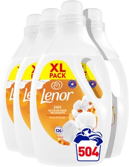 Lenor Wasverzachter Amber & Orchidee - 4 x 126 Wasbeurten — thumbnail 1