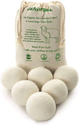 Wollen drogerballen, uit Nepal, natuurlijke handgemaakte wasverzachter die rimpels vermindert, herbruikbaar pakket van 6 [X-Large] — thumbnail 5