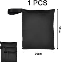 Dailygoods- Waszak Waterdicht - Opbergtas 36 x 30 cm - Herbruikbaar met Rits - Ideaal voor Gym/Sport - Duurzaam Oxford Materiaal - Bescherming tegen Vuil - Opbergzak — thumbnail 2