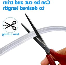 Flexibele Siliconen Slang 6mm ID x 10mm OD, 1.5m Transparante Voedselveilige Slang voor Water, Lucht en Olie Transport — thumbnail 5