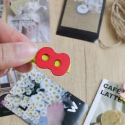 Houten Wasknijpers - Decoratieve Klemmen - Foto's Ophangen - Natuurlijk Materiaal - 20 Stuks - Meerkleurig — thumbnail 4