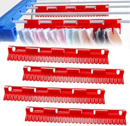 Dailygoods- Droogrek Winddicht - 4 Stuks - Kunststof Hangers - Compact Formaat - Voor Sokken/Ondergoed - Optimale Luchtcirculatie - Wasrek — thumbnail 1