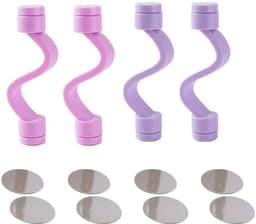 Dailygoods- Wasmachinedeurstoppers - Magnetische Deurbuffer - Deurvastzetter - Kunststof - Pakket van 4 - 10x2cm - Deurstopper — thumbnail 4