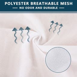 Dailygoods- Waszak - 3 Stuks - Herbruikbare Mesh Waszak met Trekkoord - Fijn Net - Lichtgewicht Polyester - Slijtvast en Ademend - Waszakken — thumbnail 4