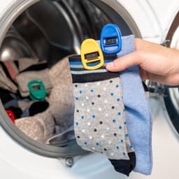 Sokkenklemmen - Sokkenhouders - Wassen en Drogen - Houdt paren bij elkaar - 50 stuks - Zwart — thumbnail 2